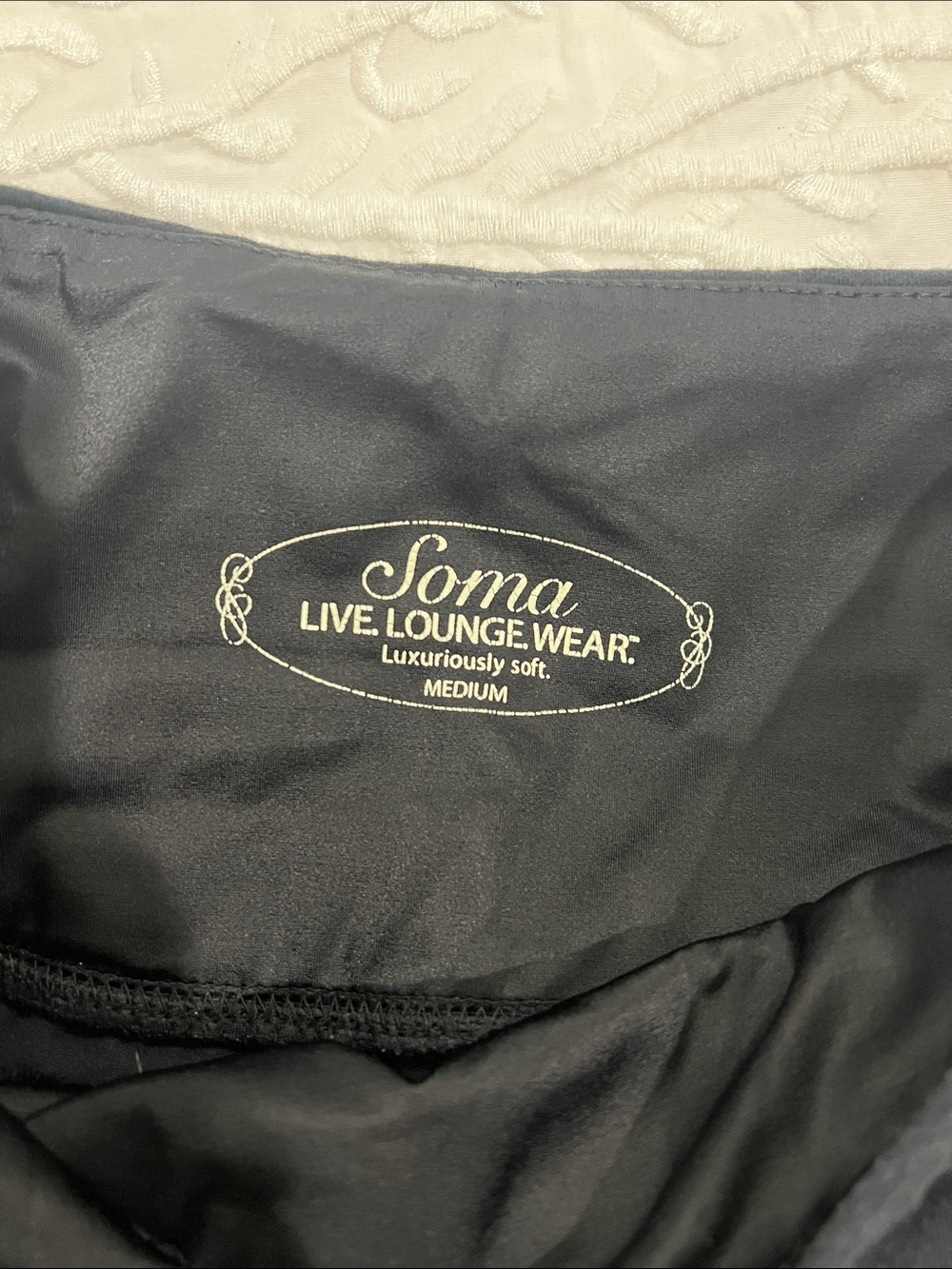 Soma Live Lounge.Wear Medium Black Lounge Leggings